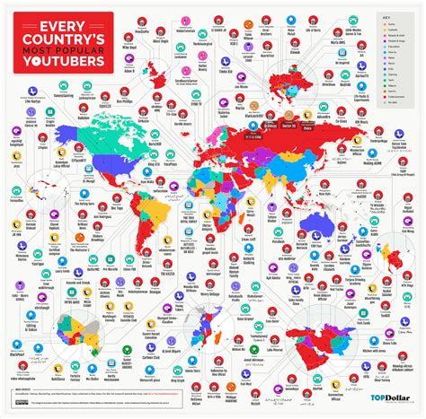 These Are The Most Popular Youtubers In The World Infographics