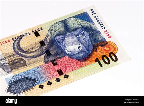 100 South African Rands Bank Note South African Rands Is The National