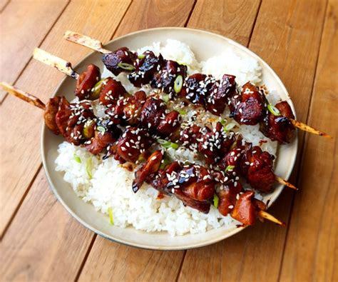 Yakitori Brochettes De Poulet Japonaises