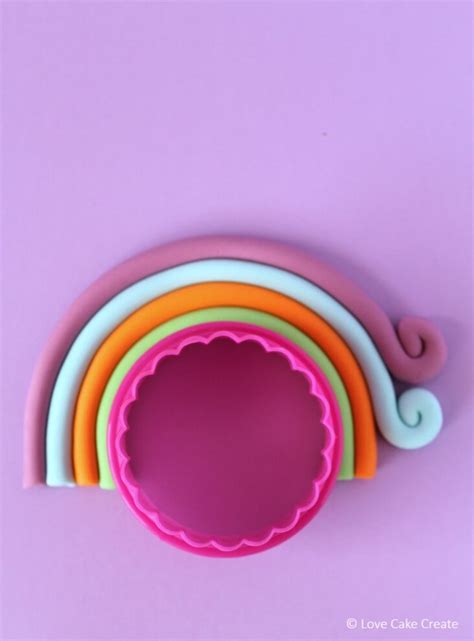 How To Make A Rainbow Cake Topper Love Cake Create