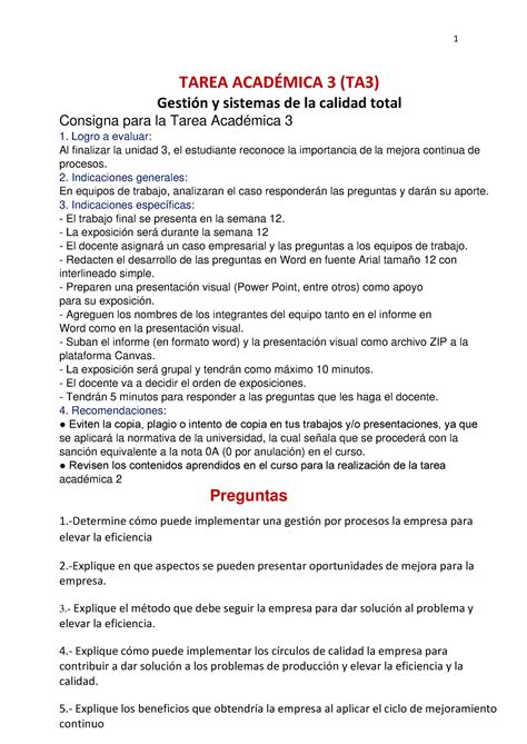 Tarea académica 3 Gysct TAREA ACADÉMICA 3 TA3 Gestión y sistemas