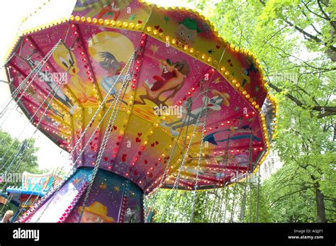 vintage fairground carousel Stock Photo - Alamy