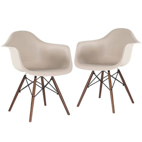 Kit Cadeiras Charles Eames Eiffel Bra Os Daw Nude Bege