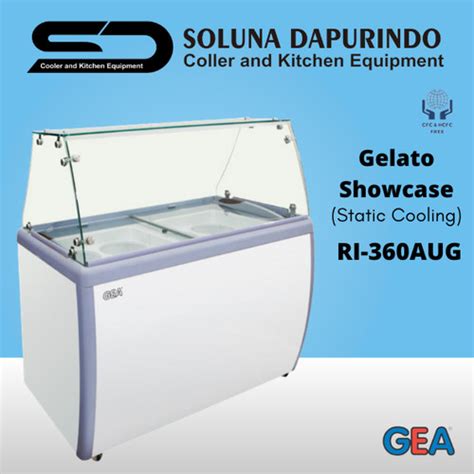 Jual GEA Gelato Showcase Static Cooling RI 360AUG RI 360 AUG