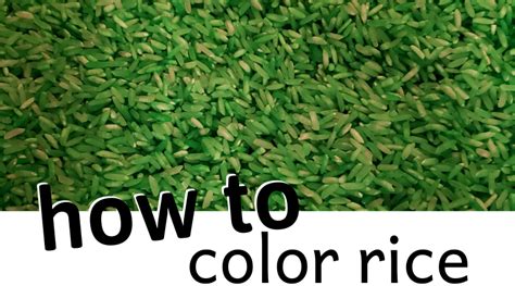 How to Color Rice - Little Learning Moments