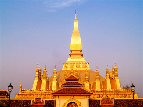 Free Images : golden, luang, tourism, vientiane, travel, buddhism