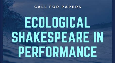 Australian Environmental Humanities Hub CFP Ecological Shakespeare