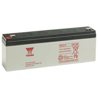 12V 2 3Ah NP Yuasa Battery Fire Systems Direct