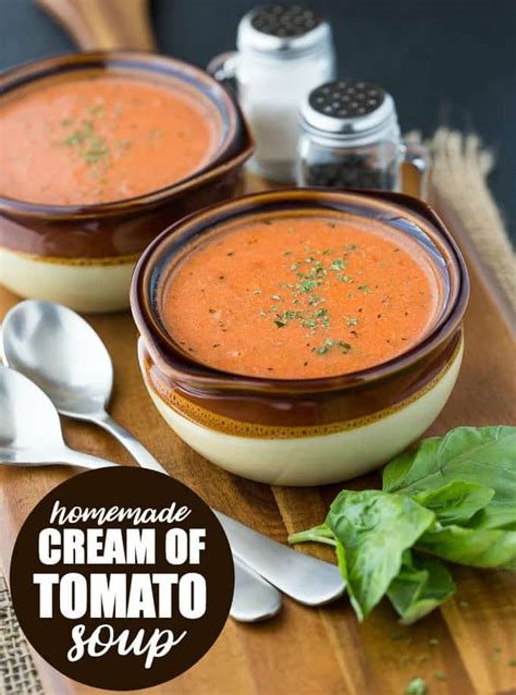 Homemade Cream Of Tomato Soup Recipe Simply Stacie