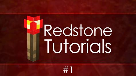 Redstone Tutorials 1 Beginner Basics Youtube