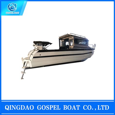 M Aluminum Offshore Fishing Boat With Enclosed Cabin China