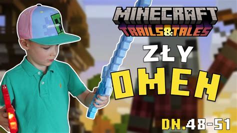 Gram z Tatą w Minecraft Survival 1 20 Zły Omen i budowa farmy Dzień