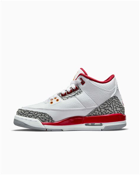 Air Jordan 3 Retro Cardinal Red Gs Bianco 398614 126 Acquista Su