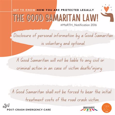 Road Safety The Good Samaritan Law Cag