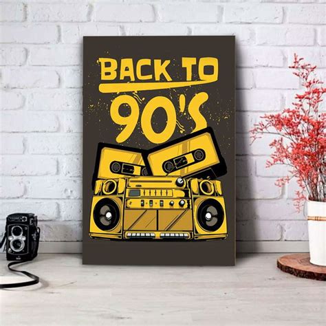 Placa Decorativa Back To 90s 20x30cm Elo7 Produtos Especiais