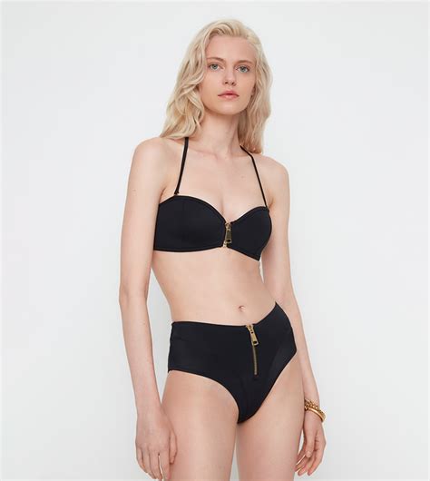 Buy Trendyol High Cut Bikini Brief In Black Thstreet Saudi Arabia