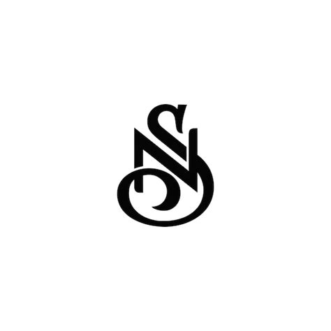 Premium Vector | Sn logo