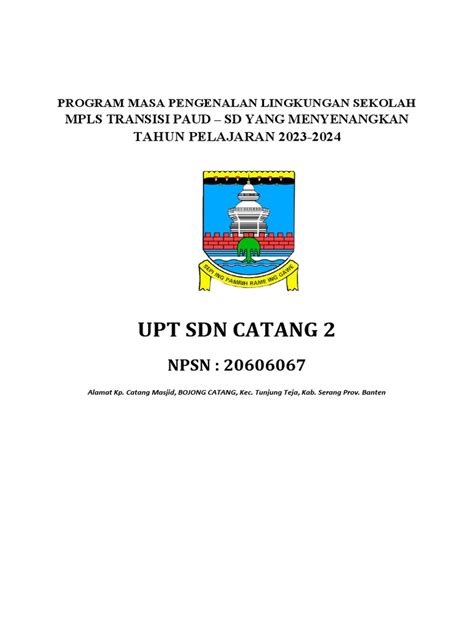 Program Mpls Transisi Paud Sd Pdf