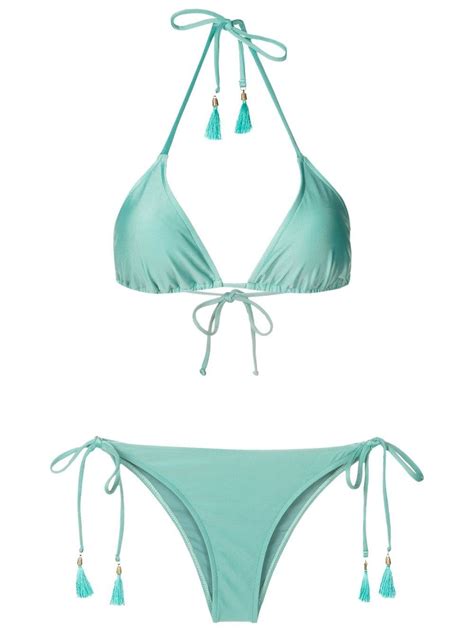 Lygia And Nanny Maya Tie Fastening Bikini Set Farfetch