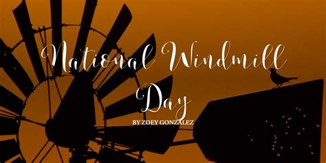 National Windmill Day