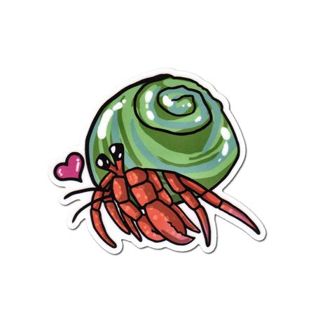 Papercraft Planner Stickers Hermit Crab Set Laptop Stickers Waterproof