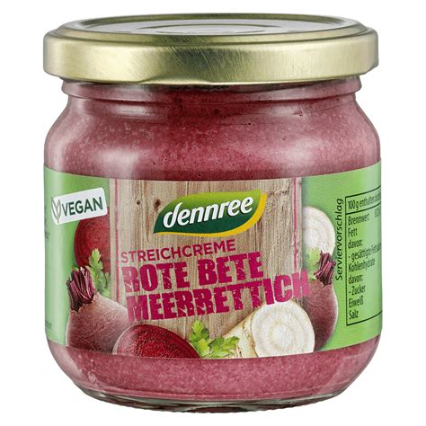 Bio Streichcreme Rote Bete Meerrettich Von Dennree Bei Greenist De