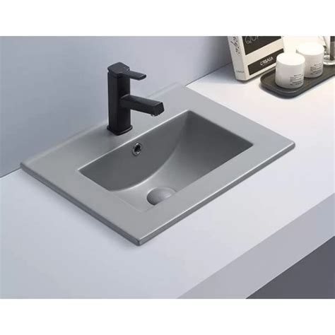 Мивка за баня Софи 61х46,5 см, сив мат за шкаф - Цена | Ramois