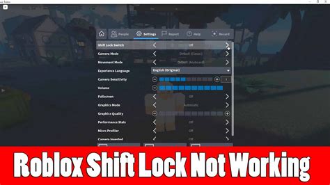 How To Fix Roblox Shift Lock Not Working 5 Methods YouTube