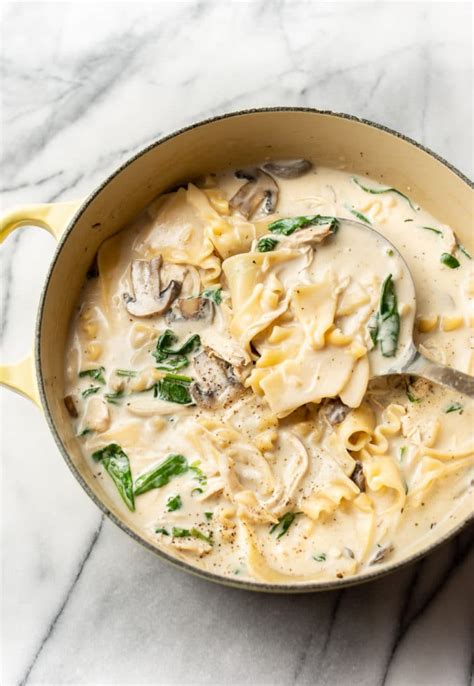 Creamy Chicken Lasagna Soup Salt Lavender