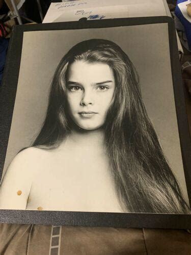 Rare Original Brooke Shields 11x14 Bandw Scavullo On Beauty Press Photo 3834333086