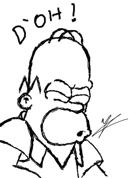 Homer Simpson Drawing at GetDrawings | Free download