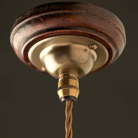 Antique Brass Cord Grip Ceiling Rose 66mm