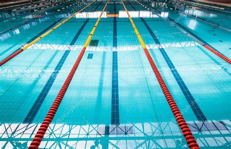 Olympic Swimming Pool Lanes — Stock Photo #42427759