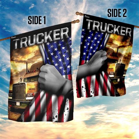 Proud Trucker Flag Flagwix