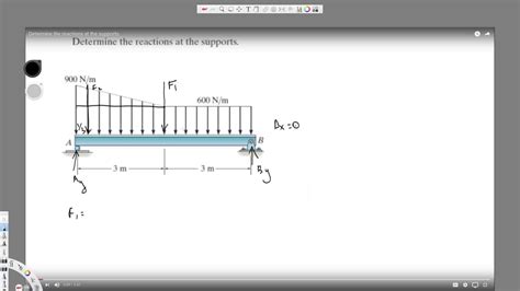 Determine The Reactions At The Supports Youtube