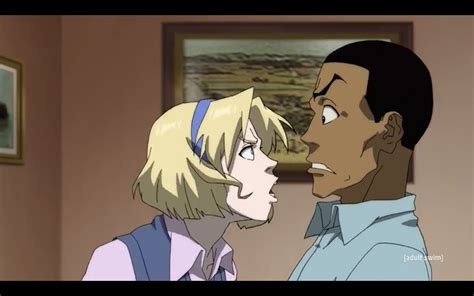 Sarah yelling at Tom | The boondocks cartoon, Cartoon character design ...