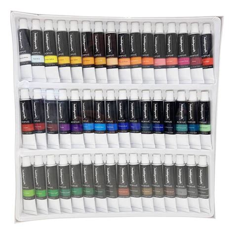 Acrylic Paint Set 12ml 48 Pack Hobbycraft