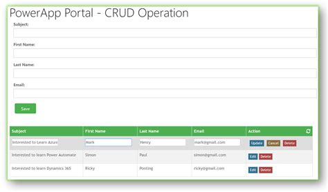 Powerapps Portal Perform Crud Operation Using Editable Subgrid Arpit Power Guide