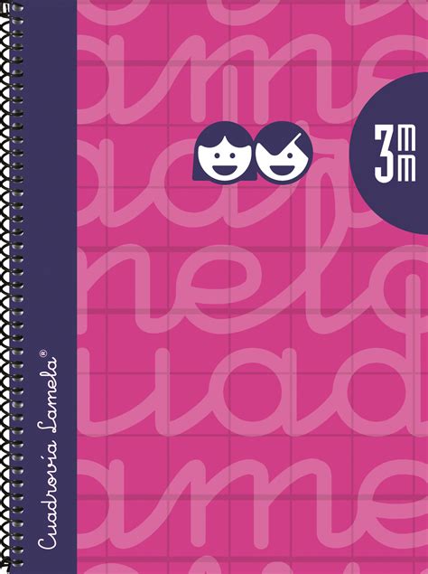 Cuaderno Espiral Cuarto Hojas Cubierta Extra Dura Fucsia Cuadrov A