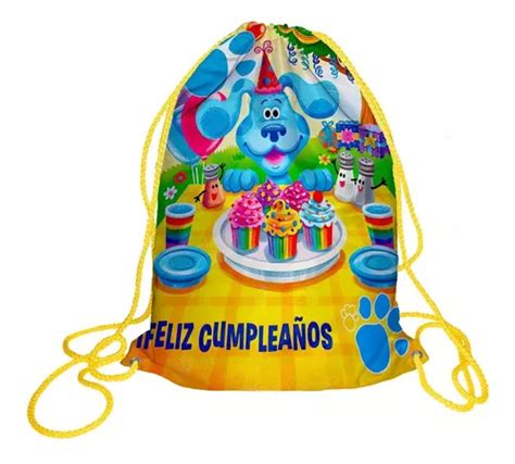 Morralito Dulcero Bolo Fiesta Infantil Pistas De Blue En Venta En