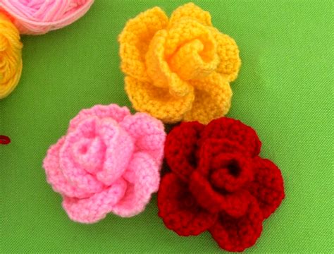 Crochet 3 D Spring Flower - Crochet Ideas