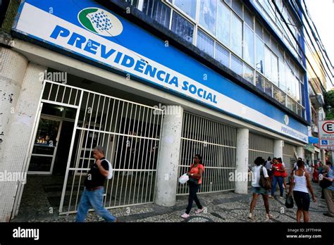 Salvador Bahia Brazil September 28 2015 Facade Of The INSS