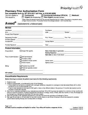 Fillable Online Pharmacy Prior Authorization Form Request