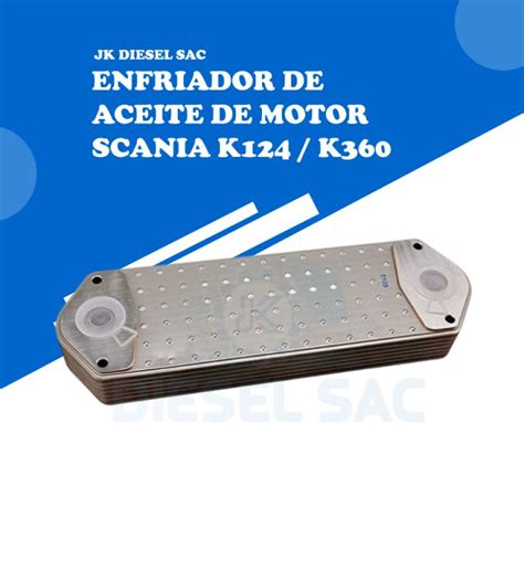 Enfriador De Aceite De Motor Scania 1333183 K124 2025