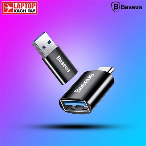 U Chuy N Baseus Otg Usb Type C Sang Usb Gbps Laptop Macbook