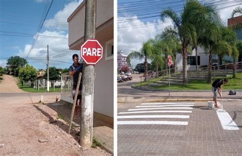 Prefeitura Revitaliza Sinalização De Trânsito De Importantes Ruas De