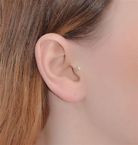 Tragus Oreille Or Bijoux Boucle Doreille Cartilage Piercing Etsy France