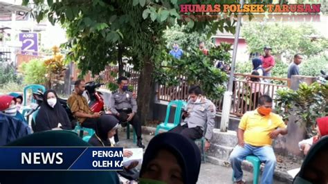 Polsek Tarusan Kerahkan Anggota Amankan Penyaluran Blt Kemensos Pusat