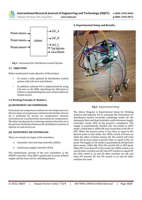 Automation Of Instrument Air Distribution System Using Arduino And