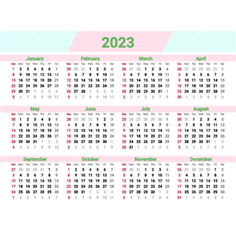 Calendario Rosa 2023 Png Dibujos Calendario Año Nuevo 2023 Png Y Psd